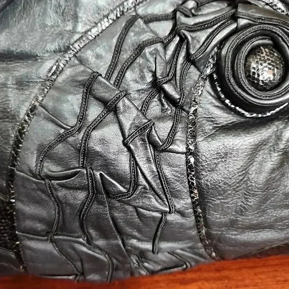 AMANO Vintage 70s Leather Gourgeous  shoulder bag - Picture 12 of 15
